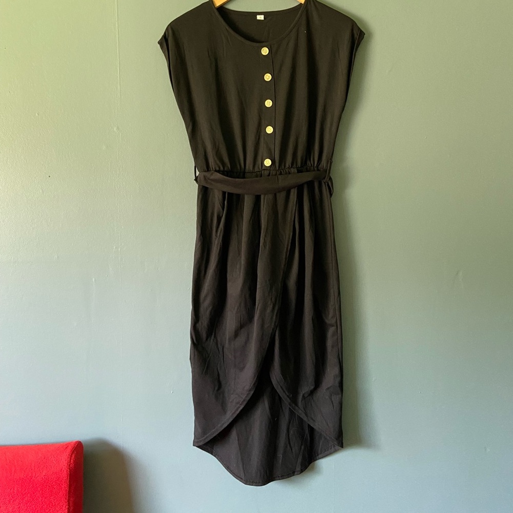 High Low black dress